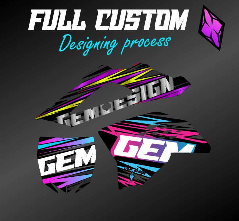 Full custom graphics (designing fee)